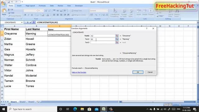 How to combine text from two or more cells into one cell in Microsoft Excel ? смотреть онлайн