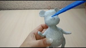 Мастер Класс по просьбам подписчиков канала . Делаем ёлочного тигрёнка из папье-маше.