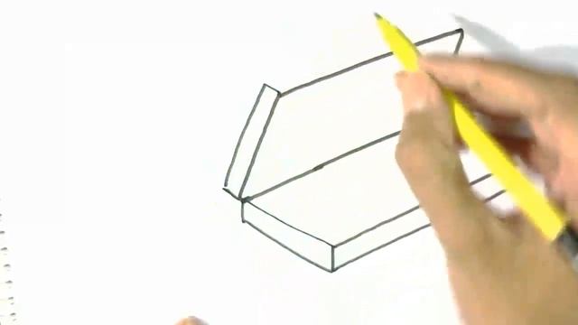 How to draw Pencil box- in easy steps for children. beginners смотреть онлайн
