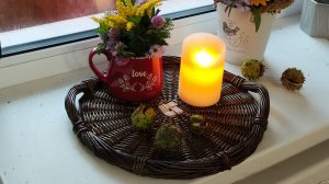 МК. Поднос коричневый из бумажной лозы. Ручки. Часть 2. #258(2)