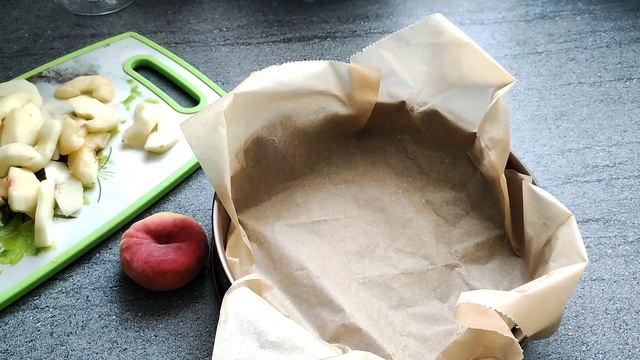 Сахарный Пирог с Персиками / выпечка воздушная , можно готовить с яблоками и абрикосами смотреть онлайн