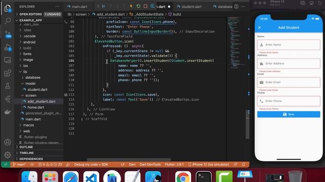 @9 SQLite Database in Flutter(Student database part 8) смотреть онлайн
