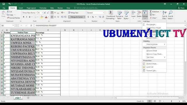 excel Format increasing cell row height cell column width size explanation of different components смотреть онлайн