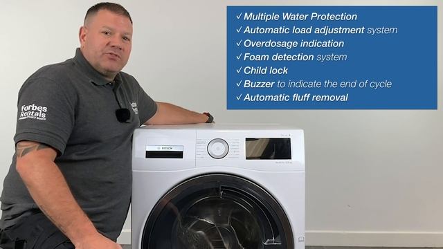 Bosch Washer Dryer WDU28560 Product Review & Demonstration | Forbes Rentals смотреть онлайн