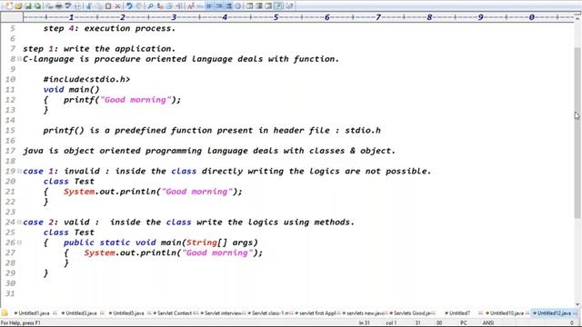 CORE JAVA tutorials || Demo - 3 || by Mr. Ratan On 13-04-2022 @8PM IST смотреть онлайн