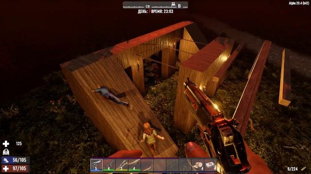 7 Days To Die - Деревянная база для встречи первой орды смотреть онлайн