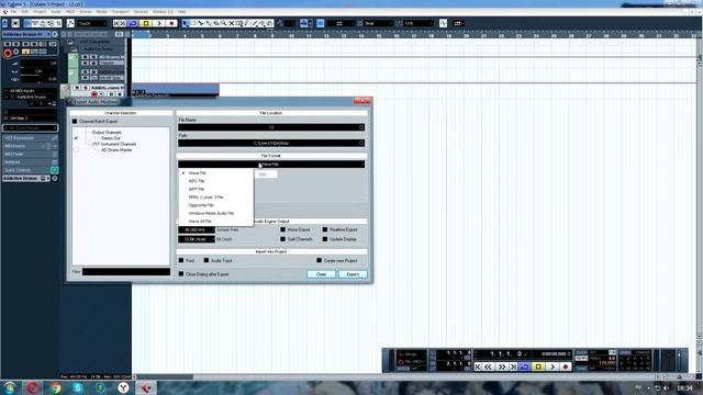 №4 Сохранение проекта и композиции в формате Wav Cubase 5 смотреть онлайн