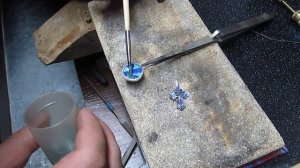 Самодельная ювелирная горячая эмаль проба 2