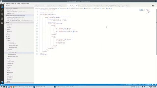 Laravel Notes application #2 - Seeder, Controller, View, Routes and Paginated Table смотреть онлайн