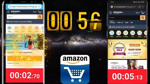 Opera mini vs Brave browser Speed test with countdown !! World fastest browser !! ? BATTLE :- 10 смотреть онлайн