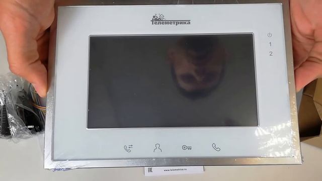 Обзор 7" монитора для домофона модели Телеметрика TLM-4-R0705TP-V смотреть онлайн