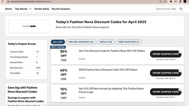 Fashion Nova Discount Codes