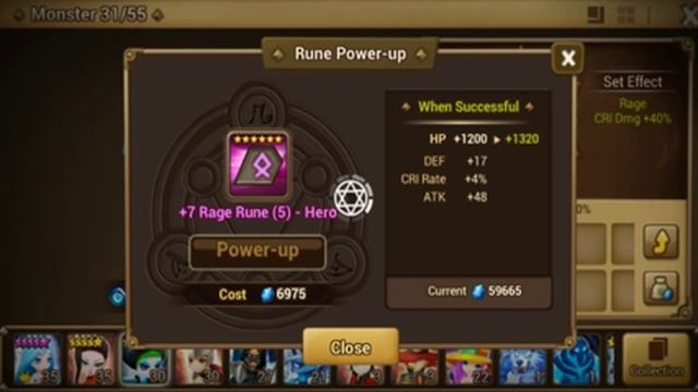 Summoners War: Sky Arena Gameplay Walkthrough - Rune 6 Star Power up for Android/IOS смотреть онлайн