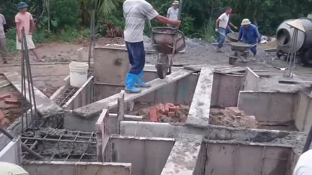 Заливка бетонной плиты, Налейте бетонную основу смотреть онлайн