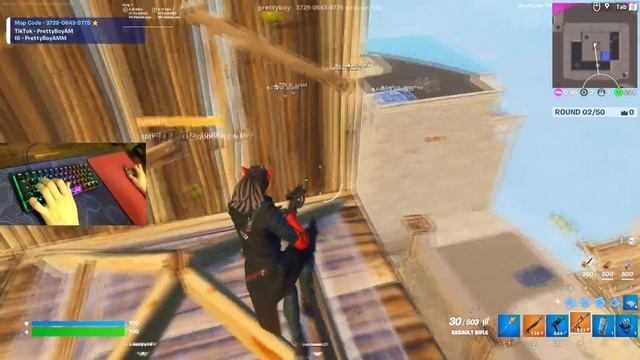 [1 HOUR] ? Sleepy & Relaxing Mechanical Keyboard Sounds Fortnite Tilted Towers ZoneWars Gameplay смотреть онлайн