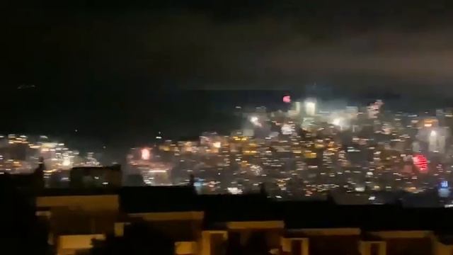 Вид на Алматы 31 декабря с горы Кок-Тюбе смотреть онлайн