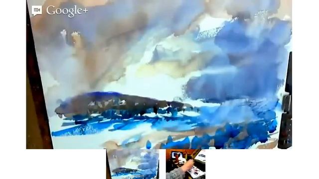 Fearless Winter Watercolor. Full Tutorial of how to paint in a loose way. смотреть онлайн