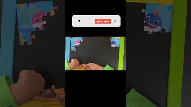 #shorts | Baby Shark Puzzle For Kids | Jigsaw By 4yr Old | Baby Shark Birthday  Party