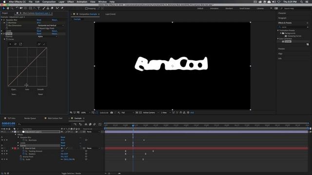Blob to Text - Adobe After Effects tutorial смотреть онлайн