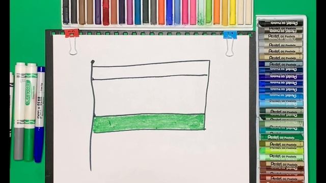 Рисование для детей. Рисуем флаг Республики Ингушетия! смотреть онлайн