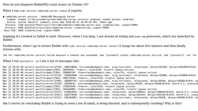 RabbitMQ Appearing To Crash On Startup (2 Solutions!!)
