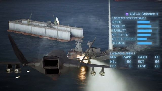 CFA-44, XFA-27 & ASF-X Showcase - Ace Combat: Skies Unknown 25th Anniversary OAS DLC смотреть онлайн