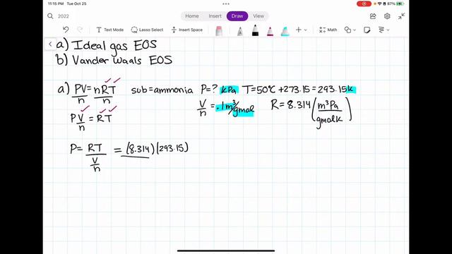 How to use Van der Waals EOS: Example 1 смотреть онлайн
