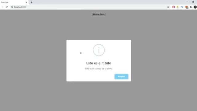 Cómo utilizar SweetAlert en React JS | Alerta y Ventana de Confirmación | Tutorial en Español (2020 смотреть онлайн