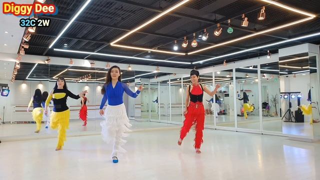 Diggy Dee (Improver Samba) line dance| Withus KOR, Yoon смотреть онлайн