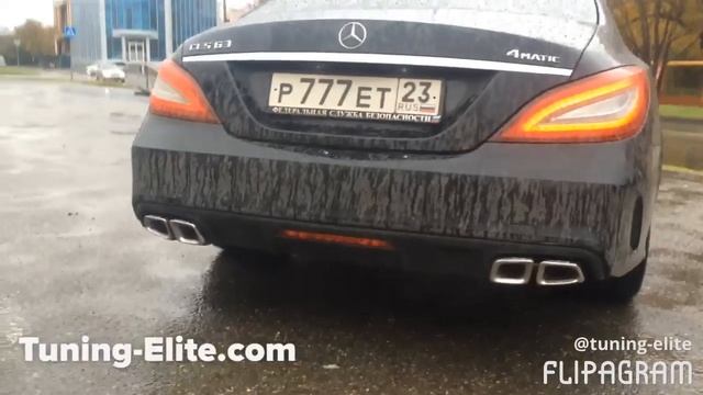 Тюнинг Краснодар спорт выхлоп Mercedes- Benz W218 CLS (tuning-elite.com) смотреть онлайн