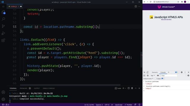 JavaScript HTML5 APIs 044 Loading Data on Route Refresh смотреть онлайн