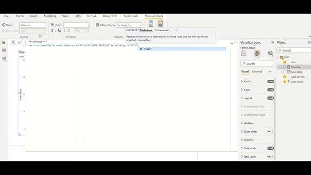 How to add Percentage to the Tooltip of Stacked Colum Chart in Power BI смотреть онлайн