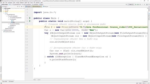 Сериализация Java. Интерфейсы Serializable и Externalizable. Java Professional. Урок 9 смотреть онлайн
