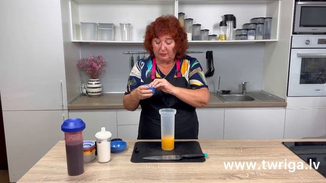 Готовим кисель из апельсинового сока в шейкере 750 мл. Светлана Архипова.