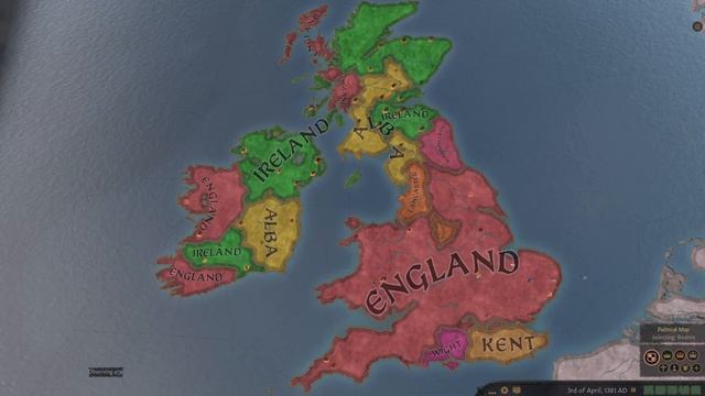 1000 Years On The British Isles | Crusader Kings 3 Timelapse смотреть онлайн