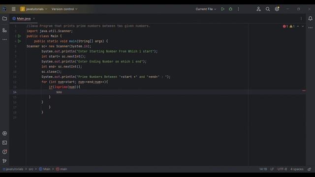 Java Prime Number Finder: Print Primes in a Given Range смотреть онлайн