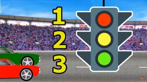 Какая машинка выиграет Гонку? Учим цвета с Гоночными машинками