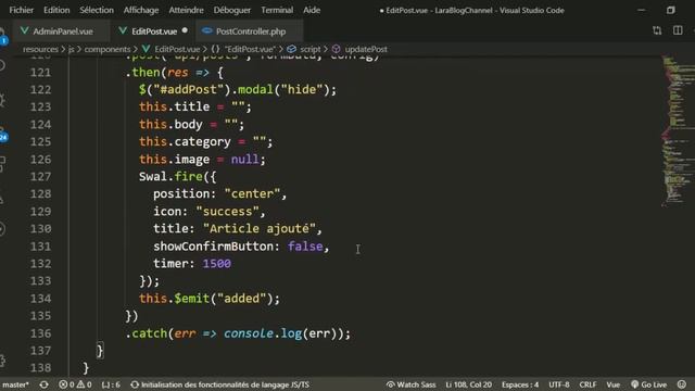 Blog ب #laravel & #vuejs (تعديل post الجزء الأول) | DARIJA смотреть онлайн