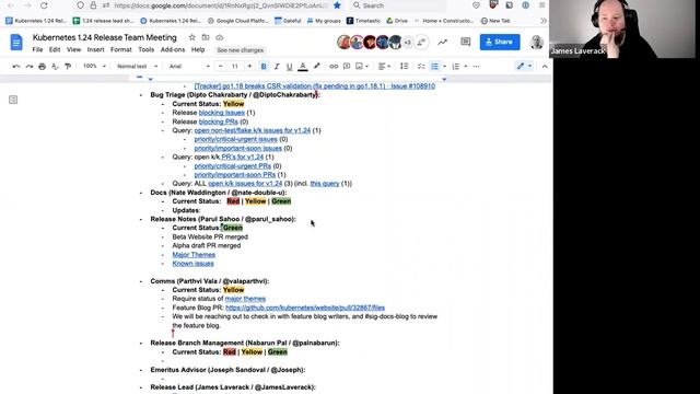 Kubernetes Release Team Meeting for 20220412 смотреть онлайн