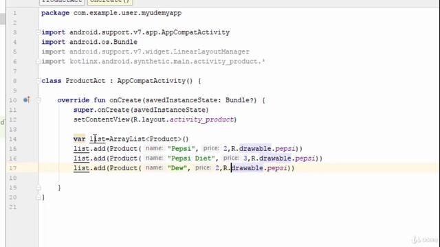 Android App using Kotlin 14 Recycler View – Part 3 смотреть онлайн