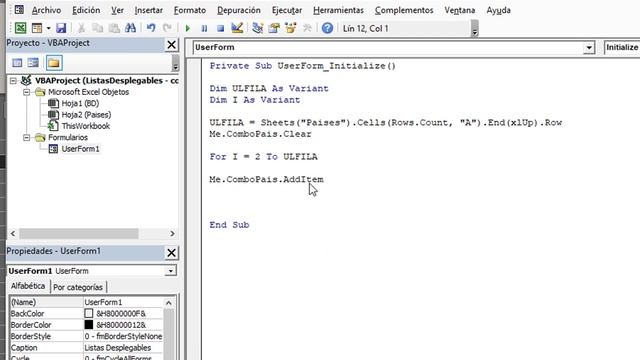 ? Crear Listas Desplegables Dependientes en Formularios de VBA en Excel смотреть онлайн