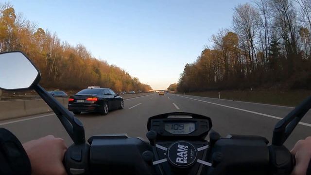 Peugeot Speedfight 4 125er Max. Speed Test auf der A8 (GoPro Hero9 Max Lens Mod) смотреть онлайн