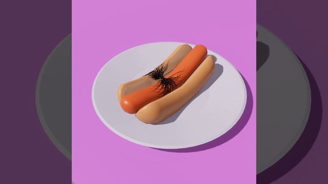 Alien tastes hotdog | From Polygon Runway's Tutorial Blender 3.0 animation #blender #3d #animation смотреть онлайн