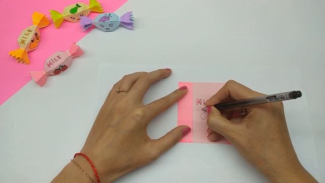 Конфета из бумаги. Оригами Конфета. Подарок своими руками | Paper Candy. Origami Paper gift idea.DI смотреть онлайн