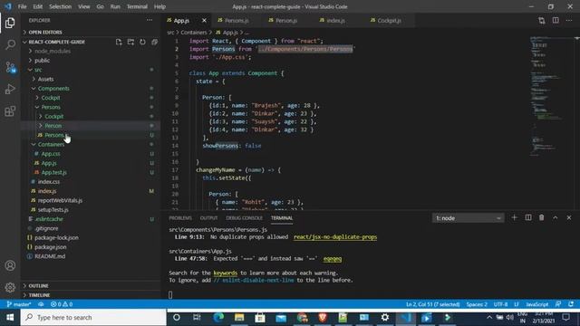 ReactJs Tutorial:21 Structure Your React Project смотреть онлайн