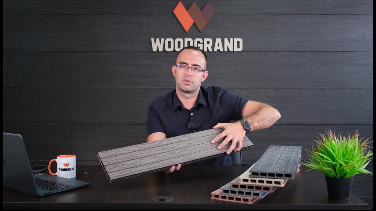 Террасная доска ДПК 150х22 мм с тиснением под дерево от WOODGRAND. смотреть онлайн