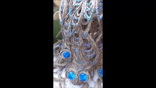 Жар птица из джута с элементами филиграни из джута.2016 /Творческая студия "ЕВА". ideas from jute. смотреть онлайн