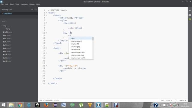 HTML Tutorials for Beginners 12 - What is ID and CLASS in HTML5 смотреть онлайн