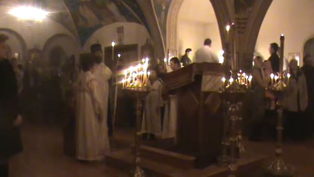 Стихира после Величания на Рождество 2012 Храм Св. Пантелеимона смотреть онлайн