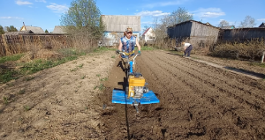 КУПИЛ" ГУСИНЫЕ ЛАПКИ" К МОТОБЛОКУ НЕВА МБ-2.И НЕ ПОЖАЛЕЛ!!!ПОКАЗЫВАЮ ИХ В РАБОТЕ...
